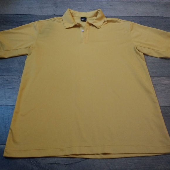 nike yellow golf polo shirt